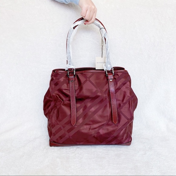 NWT Authentic Burberry Runway Check Tall Tote Bag​ - Picture 3 of 9